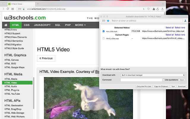 Tiện ích Easy Video Downloader hoạt động trên cả Chrome, Firefox và Microsoft Edge