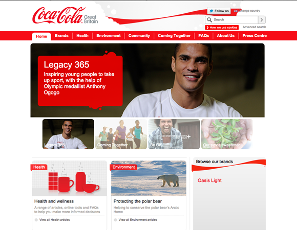 Website CocaCola