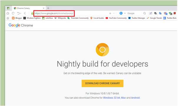 Google Chrome Canary