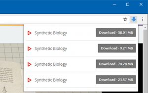 Hộp thoại làm việc của Video Downloader PLUS