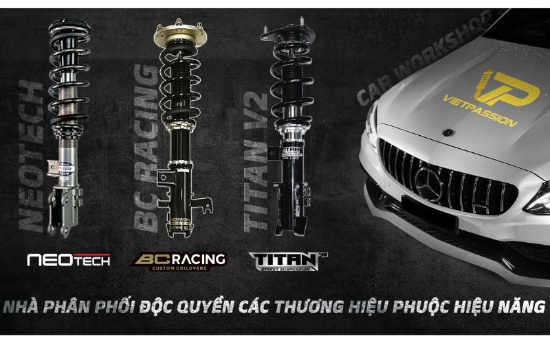 Đơn vị cung cấp giảm xóc ô tô hiệu năng cao Vietpassion