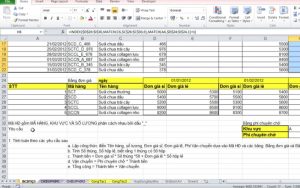 quản lý doanh thu bằng excel